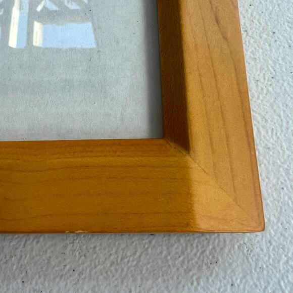 Solid Wood Picture Frame Carved Natural Light Pale Fits 5 X 7 Photo - Picture 4 of 12